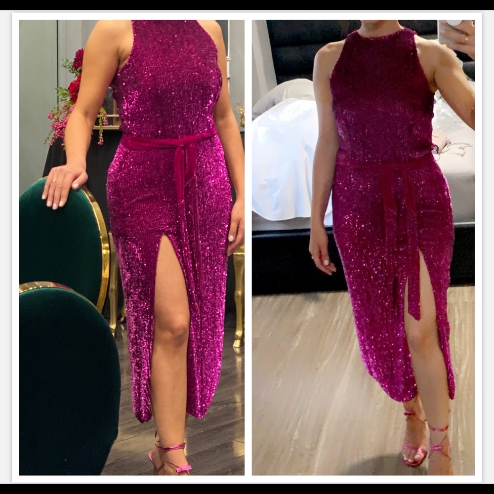 Retrofete Tilly Sequin midi dress